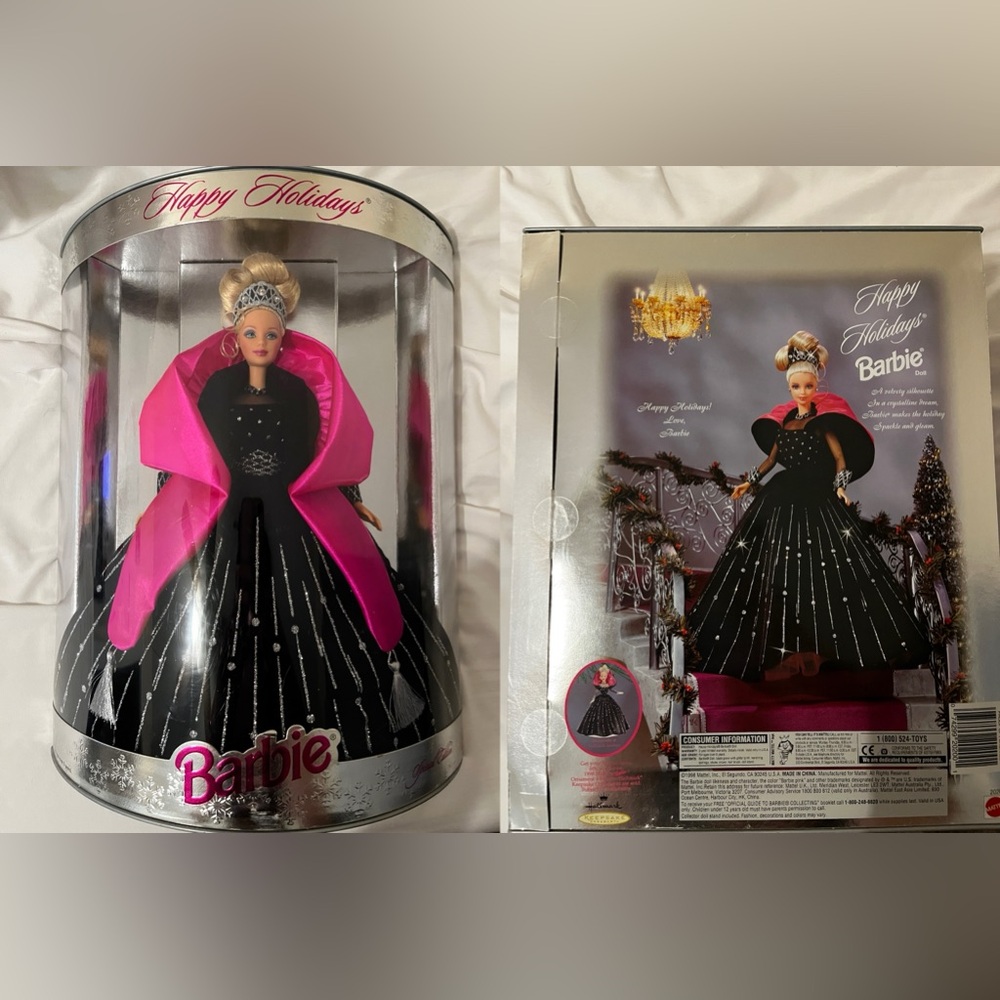 1998 Vintage RARE (Box Error) Mattel Happy Holidays Special Edition Barbie